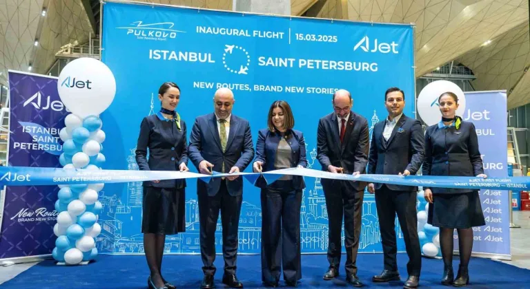 AJet, İstanbul- St. Petersburg arasında ilk seferi yaptı