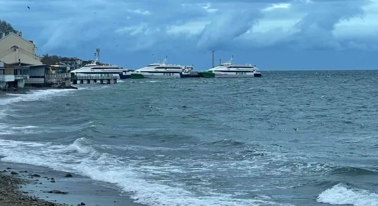 Marmara'daki Olumsuz Hava Şartları Nedeniyle BUDO Seferleri İptal Edildi