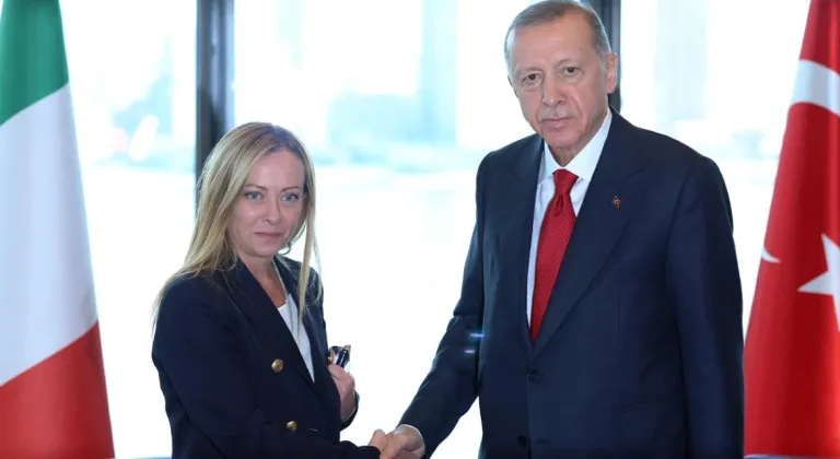 Cumhurbaşkanı Erdoğan, İtalya Başbakanı Meloni ile görüştü