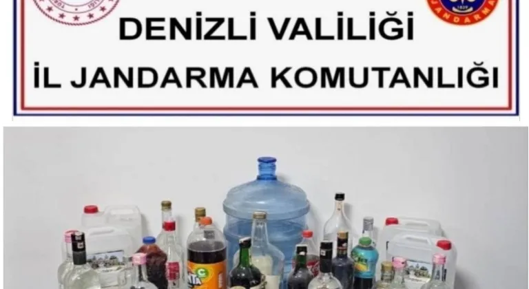 Piyasaya sahte alkol sokmak isteyen şahıs jandarmaya yakalandı